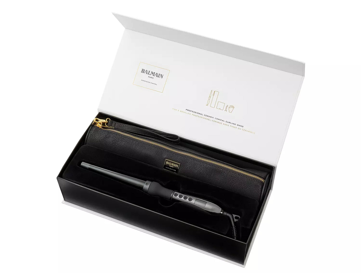 Balmain Ceramic Conical Curling Wand 25-13 mm